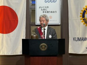 卓話　田中会員